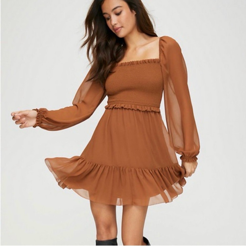 Wilfred Artitzia Tempest Dress Terrazzo Brown Size XXS